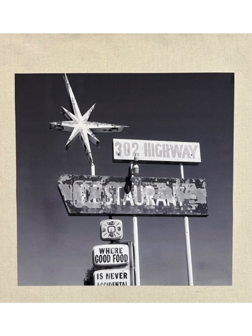 Vintage-Inspired Shopping Tote Bag Kermit TX 302 Highway Retro Restaurant Sign - Picture 2 of 4